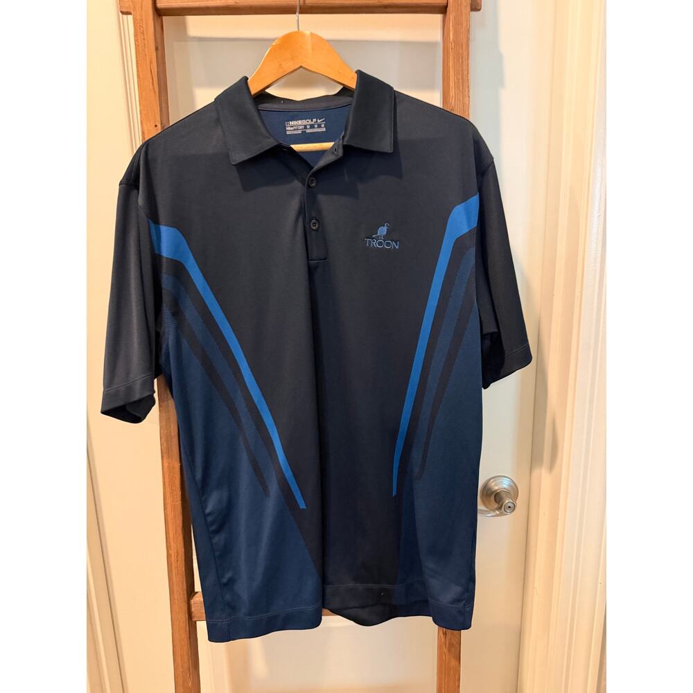 Nike Golf Dri-FIT Polo Troon Country Club Scottsdale AZ Men’s Medium Blue